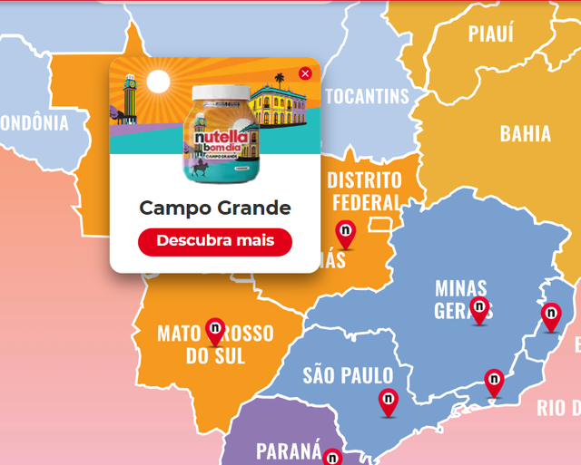 Depois de Aquidauana, Campo Grande ganha embalagem na Nutella Depois de Aquidauana, Campo Grande ganha embalagem na Nutella