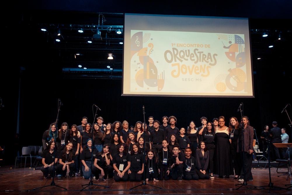 Entre partituras e sonhos, jovens emocionam no palco do 1º Encontro de Orquestras do Sesc MS Entre partituras e sonhos, jovens emocionam no palco do 1º Encontro de Orquestras do Sesc MS