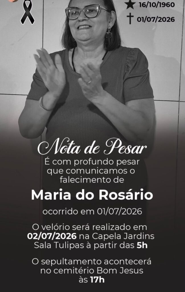 Nota de Falecimento: Maria do Rosário Nota de Falecimento: Maria do Rosário