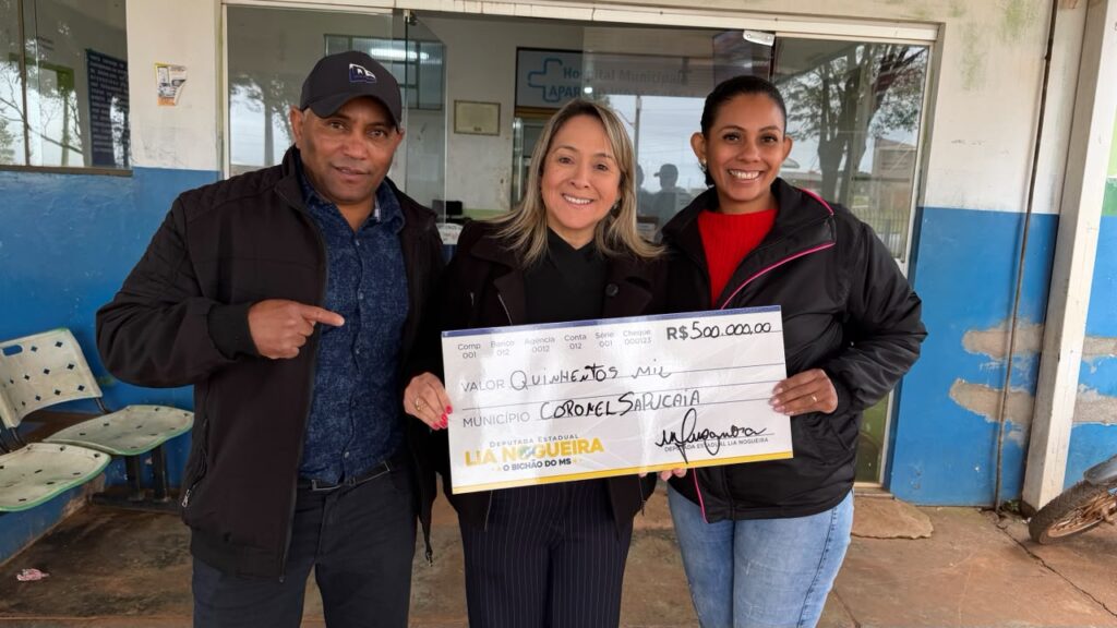 Lia Nogueira reforça compromisso com a fronteira e destina R$ 550 mil para Coronel Sapucaia Lia Nogueira reforça compromisso com a fronteira e destina R$ 550 mil para Coronel Sapucaia