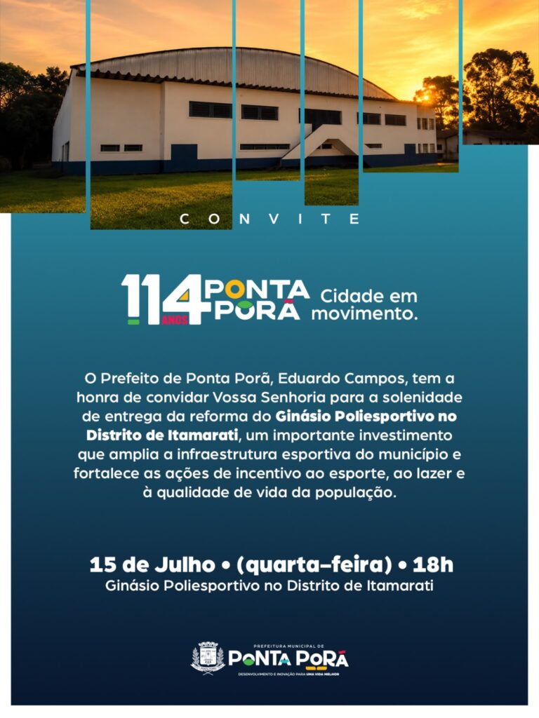 Ponta Porã celebra 114 anos de história, desenvolvimento e orgulho de sua gente! Ponta Porã celebra 114 anos de história, desenvolvimento e orgulho de sua gente!