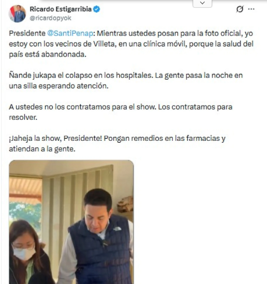 Fuego cruzado: Peña lamenta ausencia de gobernador de Central en acto del Palacio y Estigarribia responde