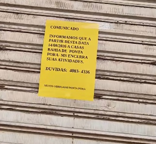 Casa Bahia fecha unidade em Ponta Porã Casa Bahia fecha unidade em Ponta Porã
