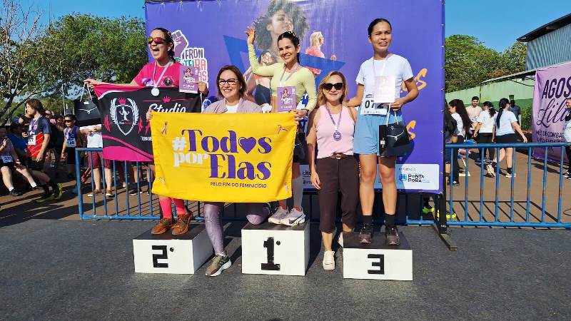 Ponta Porã: Agosto Lilás termina com corrida, caminhada e sorteio de prêmios no Horto Florestal