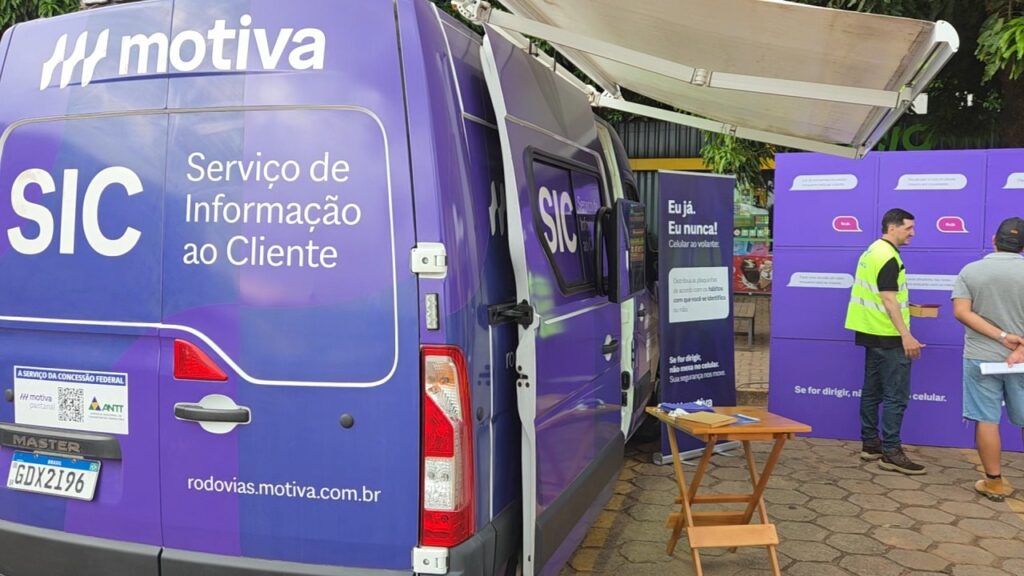 Cinco segundos de distração: Motiva Pantanal alerta para riscos do celular ao volante na BR-163/MS