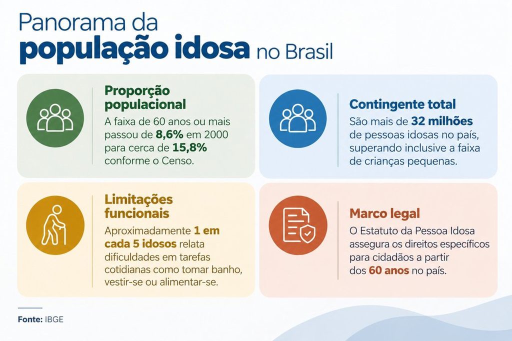 Semana Estadual da Pessoa Idosa evidencia realidade de um Brasil com mais idosos que jovens