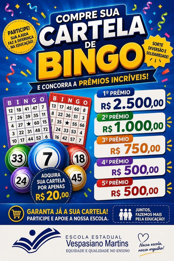 5ª Festa da família da Escola Estadual Vespasiano Martins acontece no dia 12 de setembro