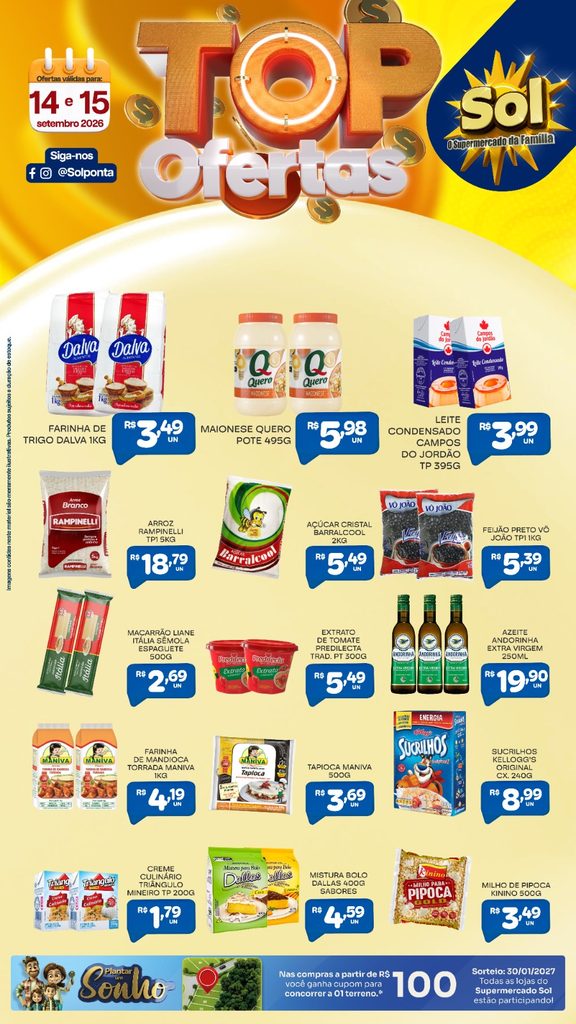 Confira Top Ofertas do Supermercado Sol