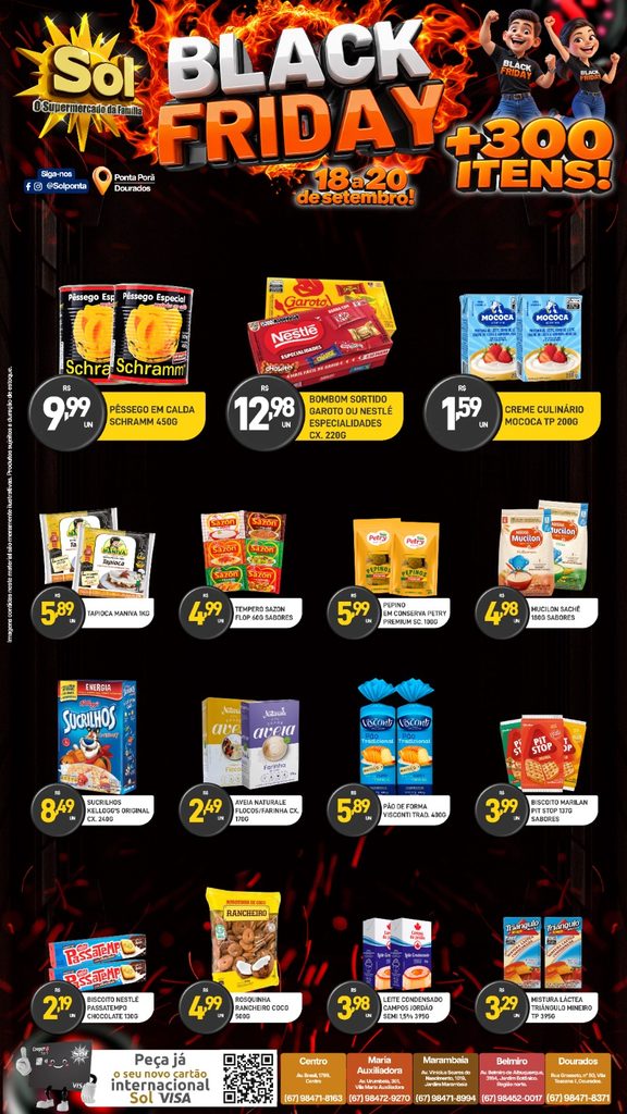 Black Friday do Supermercado Sol. Confira