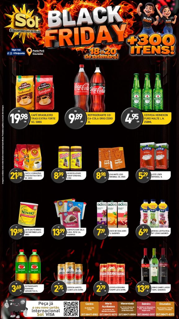 Black Friday do Supermercado Sol. Confira