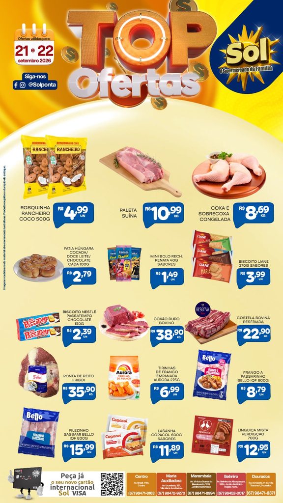 Confira Top Ofertas do Supermercado Sol