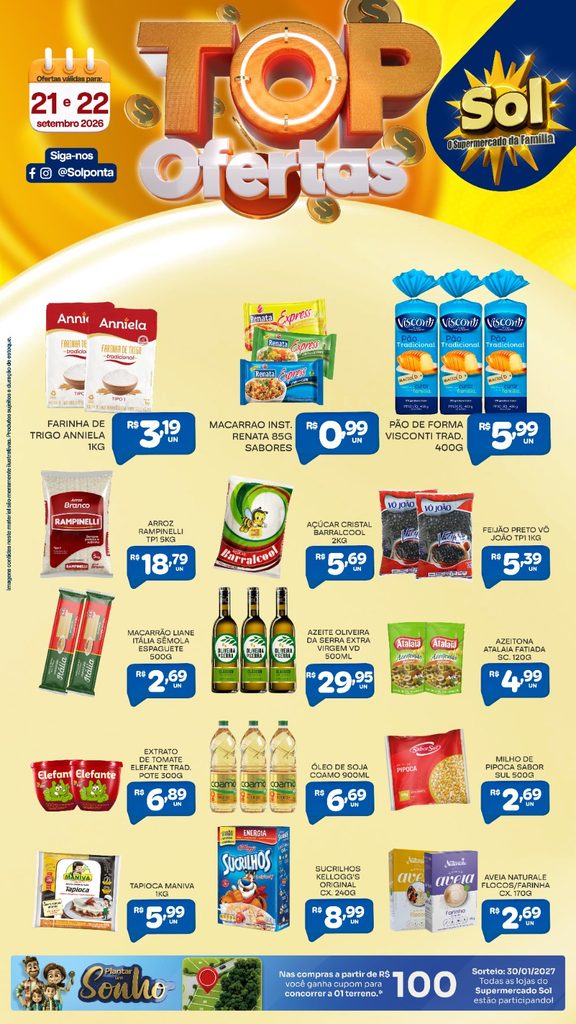 Confira Top Ofertas do Supermercado Sol