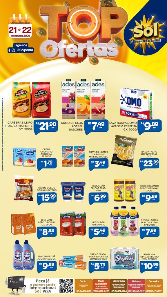Confira Top Ofertas do Supermercado Sol