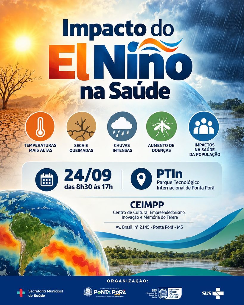 Ponta Porã realiza capacitação sobre impactos do fenômeno El Niño na saúde Ponta Porã realiza capacitação sobre impactos do fenômeno El Niño na saúde