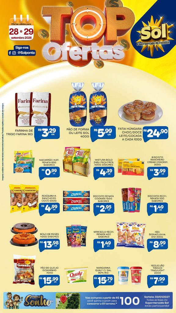 Continua Top Ofertas do Supermercado Sol