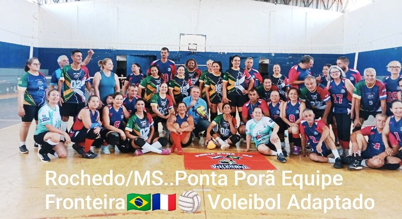 Ponta Porã: Equipe do Vôlei Adaptado 45+ recebeu atletas de Rochedo Ponta Porã: Equipe do Vôlei Adaptado 45+ recebeu atletas de Rochedo