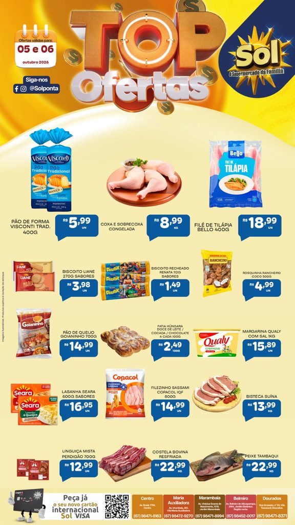 Confira Top Ofertas do Supermercado Sol