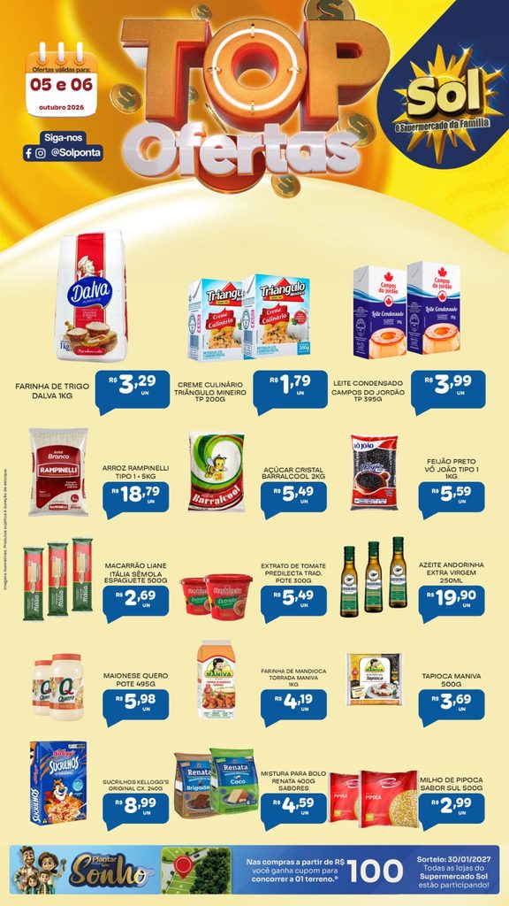Confira Top Ofertas do Supermercado Sol