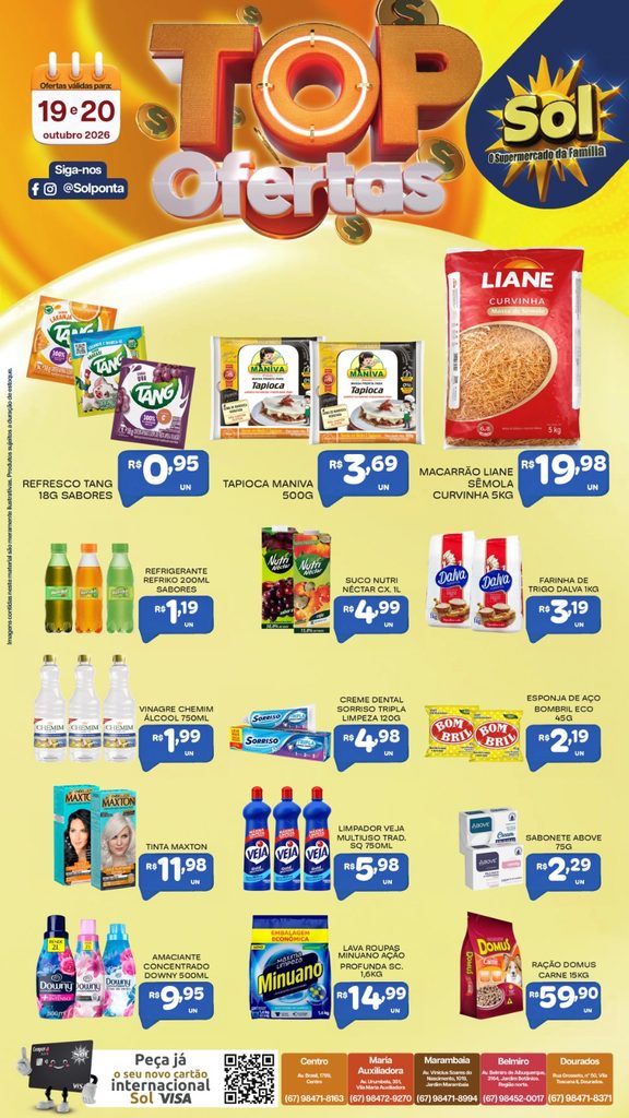 Continua Top Ofertas do Supermercado Sol