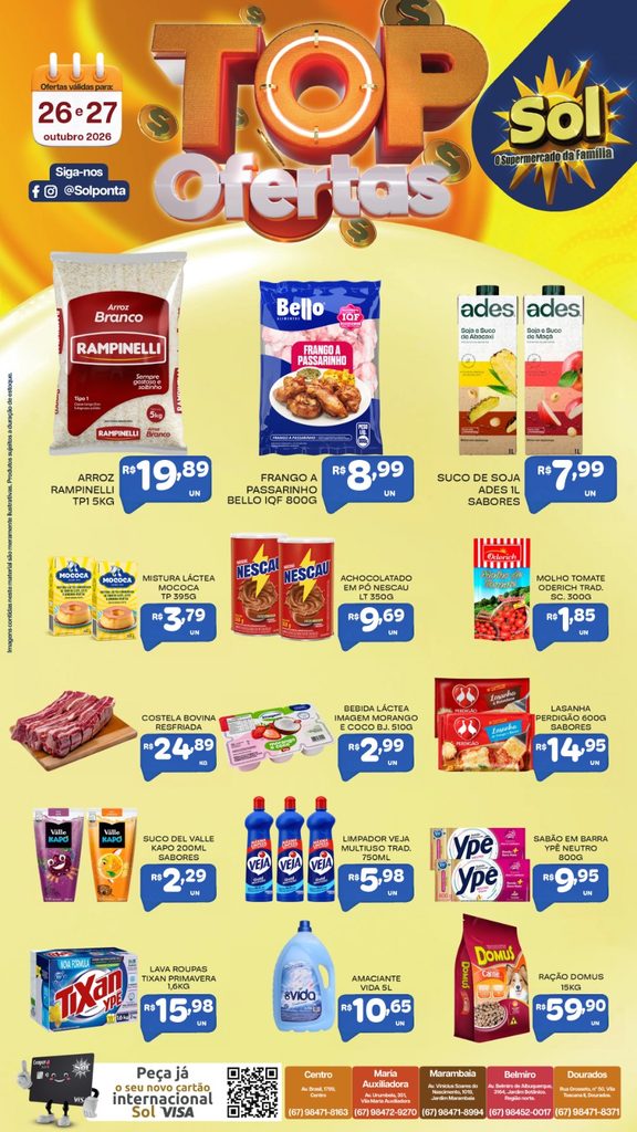 Veja as Top Ofertas do Supermercado Sol
