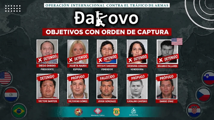 Operativo Dakovo: Cae paraguayo sospechoso de traficar armas de fuego al Brasil Operativo Dakovo: Cae paraguayo sospechoso de traficar armas de fuego al Brasil
