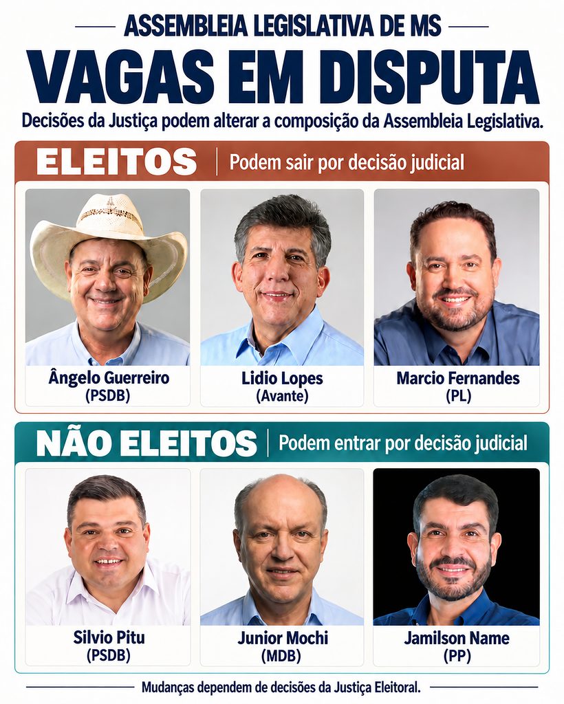 Disputas judiciais podem gerar alteração em três cadeiras da Assembleia Legislativa Disputas judiciais podem gerar alteração em três cadeiras da Assembleia Legislativa