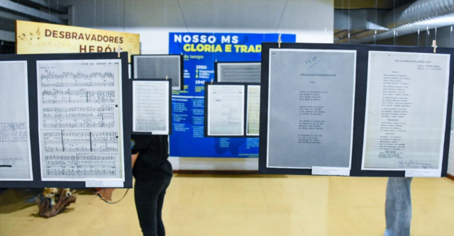 Hinos de MS que participaram do concurso em 1978 estão em exposição com entrada franca Hinos de MS que participaram do concurso em 1978 estão em exposição com entrada franca
