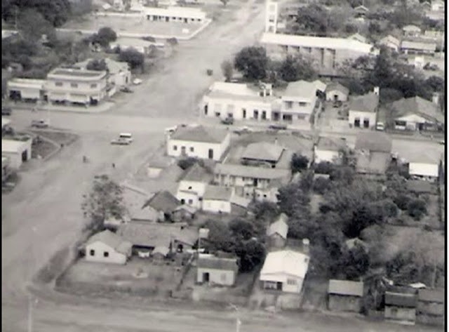 Vista aérea de Amambai década de 70