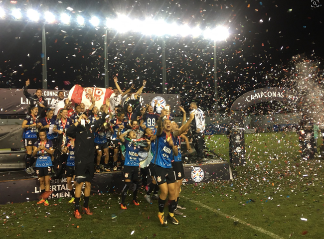 Corinthians campeão da Libertadores feminina (Foto: Twitter Conmebol)