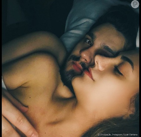 Luan Santana surge em foto sensual ao lado da namorada, Jade Magalhães, em 17 de outubro de 2018© Divulgação, Instagram / Luan Santana