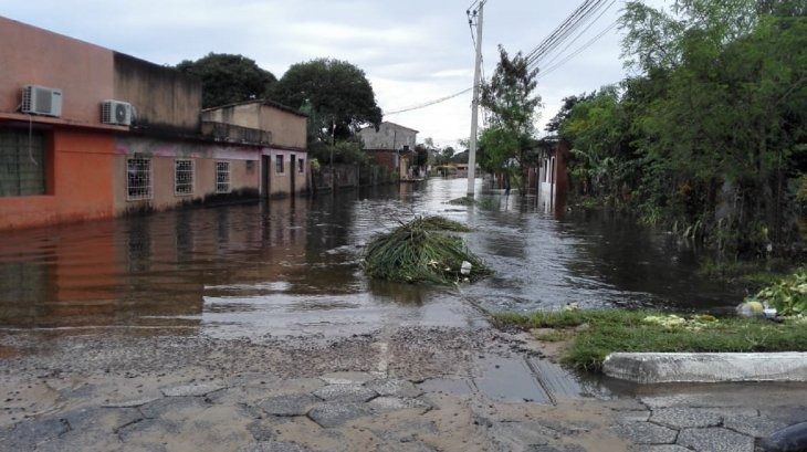 La ciudad de Pilar, de Ñeembucú, fue una de las zonas más afectadas tras las últimas lluvias.Foto: Archivo ÚH.