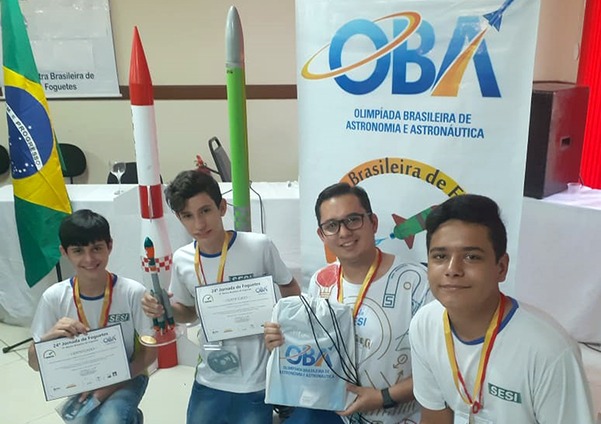 Escola do Sesi de Naviraí é premiada com medalha de ouro na etapa nacional da Mostra Brasileira de Foguetes