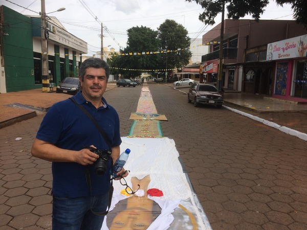 Artista José Quevedo Allende: “nosso objetivo é divulgar as coisas lindas de Pedro Juan Caballero, atraindo a atenção das pessoas e impulsionando o turismo na fronteira”.