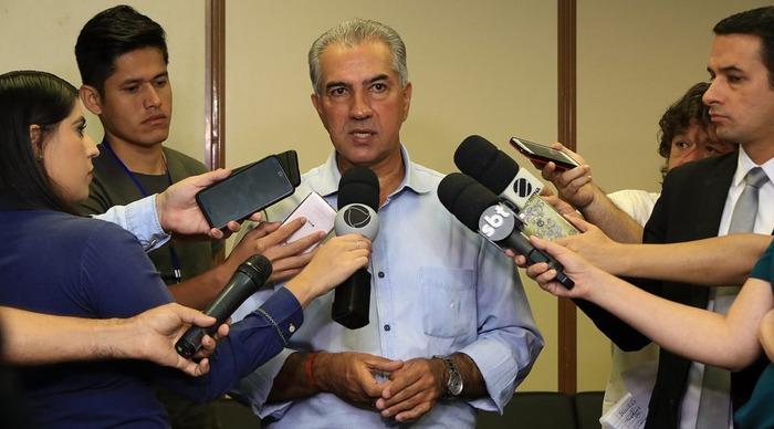 Reinaldo Azambuja divulgou nomes do primeiro escalão do Governo em entrevista à imprensa.