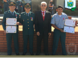 Policiais militares do 3º BPM e empresário douradense são homenageados em solenidade de aniversário dos 180 anos da PMMS