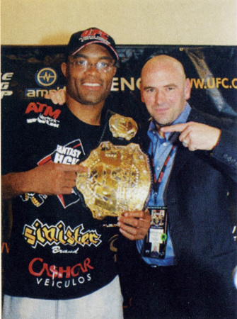 Foto: Arquivo PessoalCom o presidente da UFC, Dana White