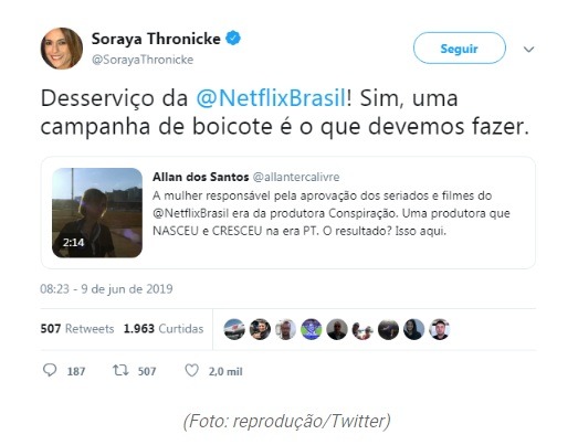 Senadora de MS sugere boicote à Netflix por documentário sobre Lula e Dilma
