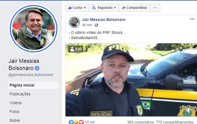 Vladmir Struck atuava há 25 anos como policial rodoviário federal - Foto: Divulgação/Facebook