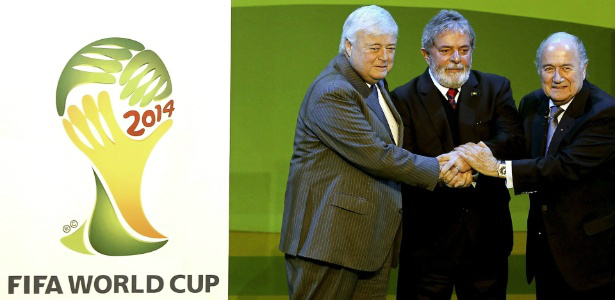 Ricardo Teixeira, Lula e Joseph Blatter em imagem de 2010; união para fazer a Copa do dinheiro público