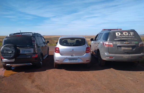 Veículo roubado no RS que seria trocado por droga no Paraguai é recuperado pelo DOF