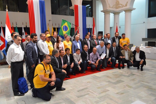 Expedição da Rota de Integração Latino-Americana (Rila) concluiu todos os compromissos oficiais em Assunção, no Paraguai (Foto: Anderson Viegas/G1 MS)