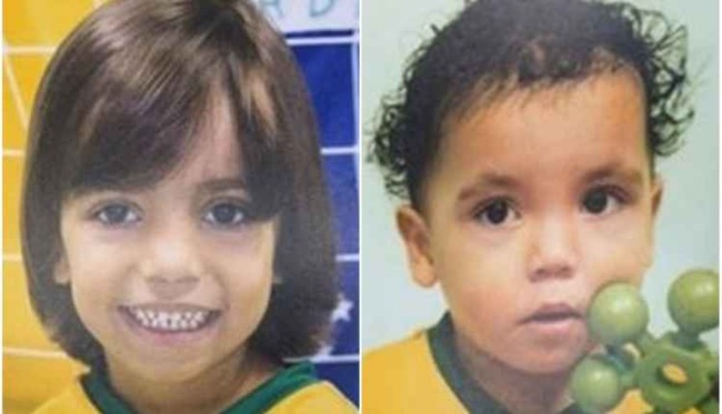 Gustavo Santos, de 3 anos, e Bernardo Alves, de 1 ano, foram encontrados mortos em Boituva — Foto: Arquivo Pessoal