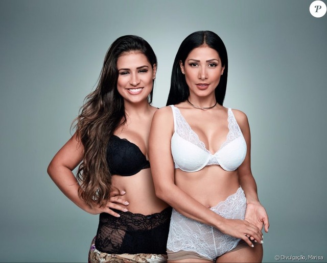 Simone e Simaria são estrelas da nova campanha de lingerie da loja de departamentos Marisa© Divulgação, Marisa