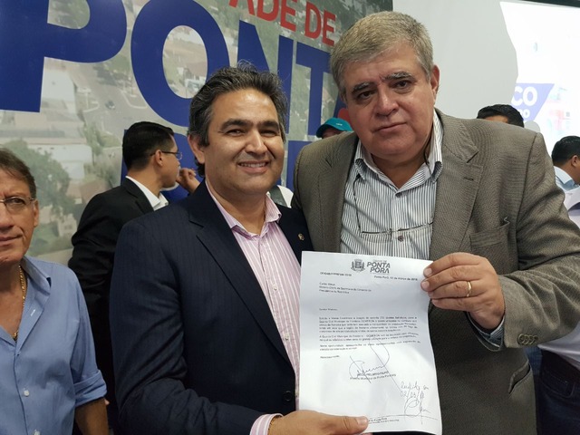 Secretário de Segurança, Marcelino Nunes com Ministro Carlos Marun
